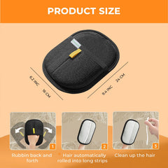 ACSYAX Pet Hair Removal Glove pair worn on hands enables fast fur pickup