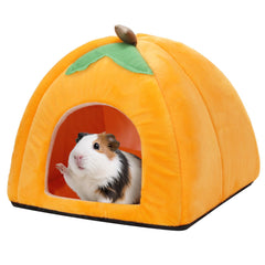Actails Guinea Pig Hideout with warm fleece bed for secure, cozy resting.