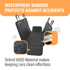 Active Pets easy-clean 600D Oxford fabric enables quick vacuuming and wipe-down.