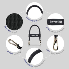 ActiveDogs bridge handle with dual D-rings for versatile vest compatibility