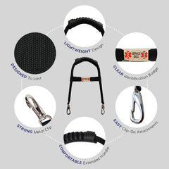 ActiveDogs universal clip snaps attach securely to service dog vest