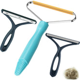 ACUDSA copper pet hair remover on heavy-duty fabric for quick carpet and furniture fur removal