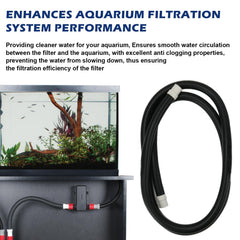 Adabuing ribbed hosing with easy-on white connectors for leak-proof installation