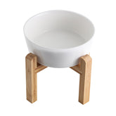 Addggo elevated ceramic dog bowl with stand improves accessibility during meals.