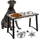 ADENGL elevated dog bowls on a sturdy stand for large breeds.