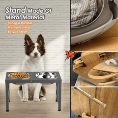 ADENGL non-slip feet prevent tipping during meals for a steadier setup.