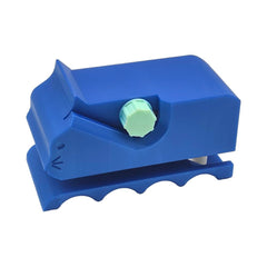 Aderroo Cardboard Cutter with blue ergonomic handle enabling precise cuts for cat scratchers.