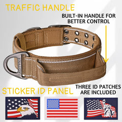 ADITYNA wide neoprene padded collar for large dogs' comfort.