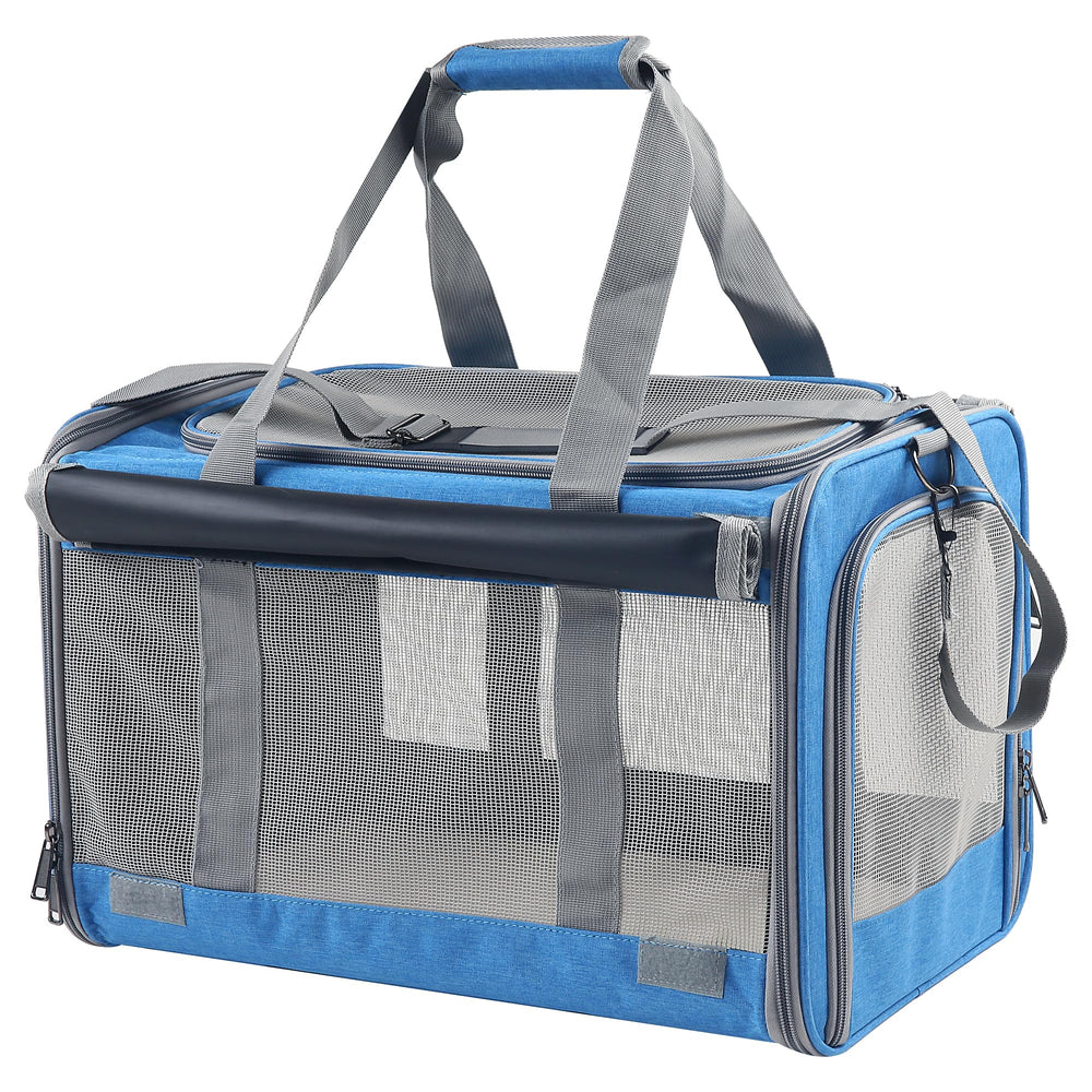 Adkyop large cat carrier top ventilation for cool travel