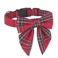 ADOGGYGO bowtie collar detail showing removable bow for easy cleaning