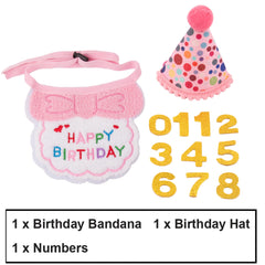 ADOGGYGO cat birthday hat with elastic rope for easy wear.