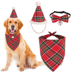 ADOGGYGO Christmas bandana closeup highlights soft cotton comfort for all-day wear