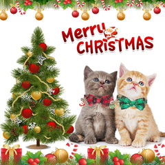 ADOGGYGO Christmas collar with detachable bowtie and bell for versatile styling