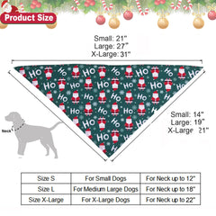 ADOGGYGO Christmas tree-pattern bandana ideal for festive pet photos