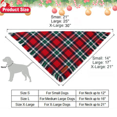 ADOGGYGO dog wearing Christmas bandana in a cheerful seasonal setting