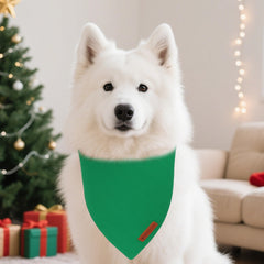 ADOGGYGO green bandana close-up, soft fabric for everyday use