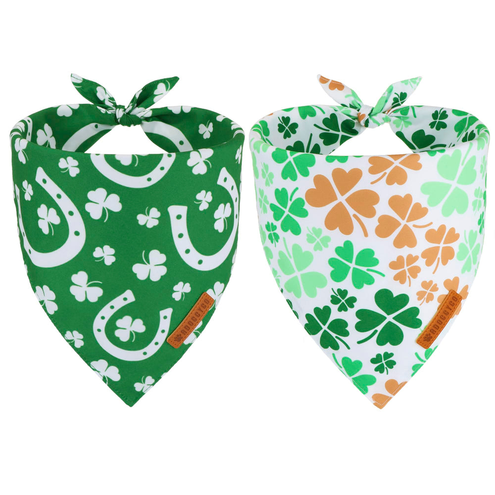ADOGGYGO St. Patrick's Day bandana on a dog boosts festive style for photos