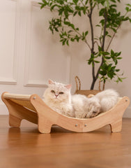 Adolug natural sisal scratcher bed showing two-in-one cat lounge and scratcher