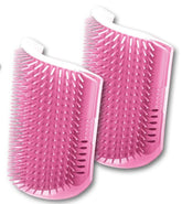 AdoPet Cat Self-Groomer wall-mount pink for easy in-wall brushing
