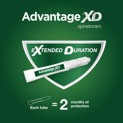 Advantage XD eight-month protection shown with multi-dose option.