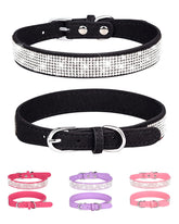Aecllcea dog-collar-small-black-bling shines on daily walks with stylish comfort.
