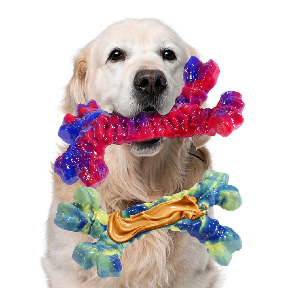 Aelflane two-pack dog toys for aggressive chewers ideal for large breeds