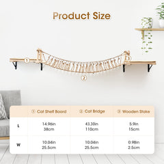 AFATI cat wall shelves sleeping area promotes vertical space and cozy naps.
