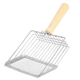 AFOLOREET litter scooper with dual-mesh front for fast sifting and debris removal.