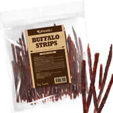 AFreschi Buffalo Dog Treats packaging showcases natural ingredients and quality.
