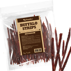 AFreschi Buffalo Dog Treats packaging showcases natural ingredients and quality.