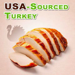 Afreschi Turkey β-Carotene Stick ingredients close-up emphasizes grain-free formula