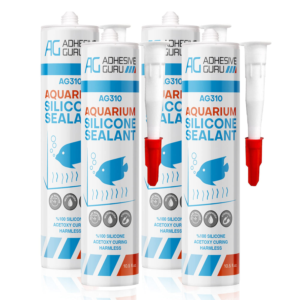 AG Adhesive Guru aquarium sealant clear 4-pack ready for leak free tanks