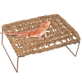AGGQQA Bearded Dragon Hammock rectangle metal legs provide sturdy, suction-free support.