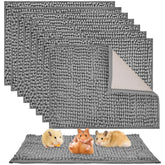 Agolctry guinea pig liner 8-pack 16x12 gray fabric keeps cages clean and comfy.