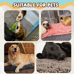 Agolctry non-slip backing prevents sliding during active play.