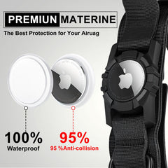 AGPETS AirTag-compatible dog collar buckle demonstrates durable integration for reliable tracking.