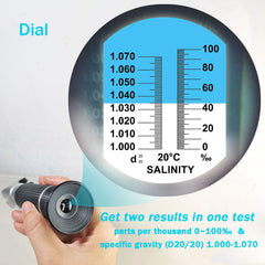 Agriculture Solutions salinity refractometer with automatic temperature compensation for stable readings.