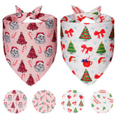 Agroon Christmas dog bandanas pattern1 worn by a playful pup for festive photos.