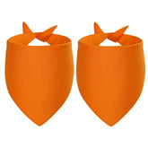 Agroon orange blank bandana front view ready for DIY customization and gifting.