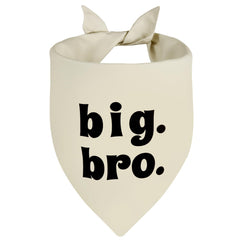 Agroon beige dog bandana showing pregnancy announcement messaging for a photo moment