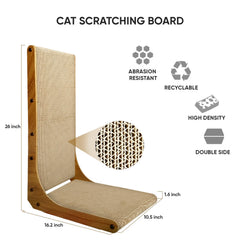 AGYM durable cardboard surface for satisfying scratches without furniture damage.