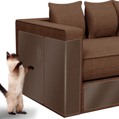 AHAILUOO cat scratch protector on sofa—near-invisible guard reduces claw damage