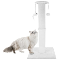 Ahomdoo cat scratching post 34 inches base stability supports vigorous scratching.
