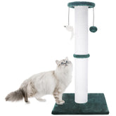 Ahomdoo 34in base design offers sturdy stability for energetic cats during scratching.