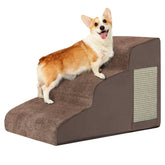 Ahpmeoa pet stairs 2-step coffee—compact reach for sofas, ideal for small dogs.