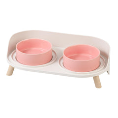 AHX elevated-cat-bowl-stand with non-slip feet for steady meals.
