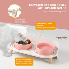 AHX raised-water-bowl offers easy drinking with ergonomic height.