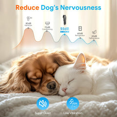 AIBORS cordless dog clippers are rechargeable for grooming anywhere.