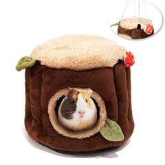 Aichillatum guinea pig hideout stump small offers a secure cozy retreat.