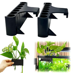 Aidmi 2PC 7 Holes aquarium plant holder side view for secure hanging and neat aquascaping